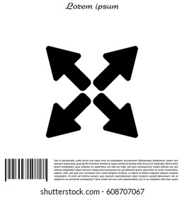 arrows icon. vector illustration