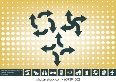 arrows icon vector illustration.