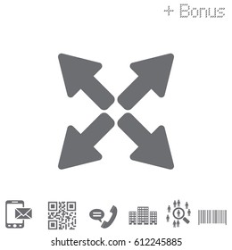 arrows icon. vector illustration