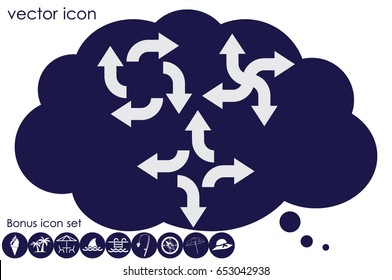 arrows icon vector illustration.