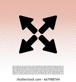 arrows icon. vector illustration