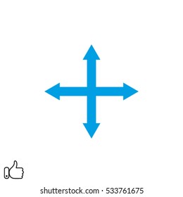 arrows icon, vector illustration EPS 10
