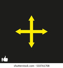 arrows icon, vector illustration EPS 10