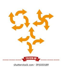 arrows icon vector illustration eps10.