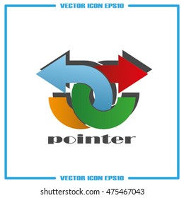 arrows icon vector illustration eps10.