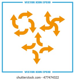 arrows icon vector illustration eps10.
