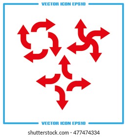 arrows icon vector illustration eps10.