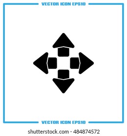 arrows icon vector illustration eps10.