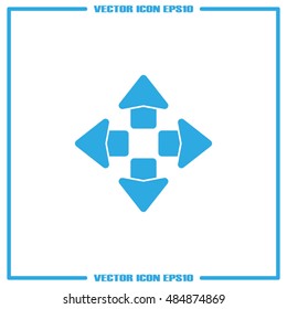 arrows icon vector illustration eps10.