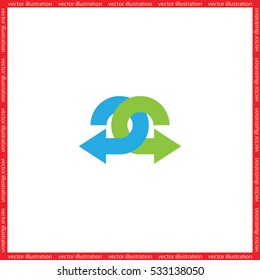  arrows icon vector illustration eps10.