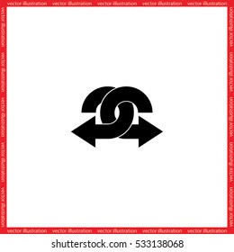  arrows icon vector illustration eps10.