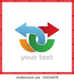 arrows icon vector illustration eps10.