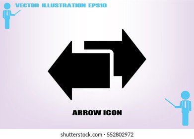 arrows icon vector illustration eps10.