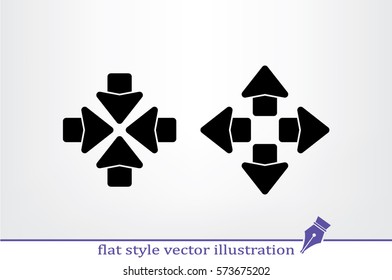 Arrows icon vector illustration eps10