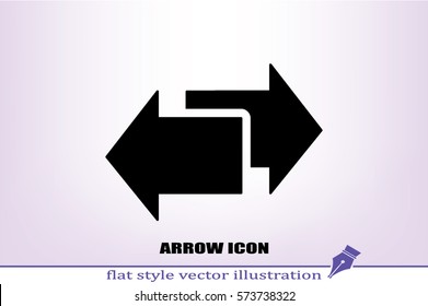 arrows icon vector illustration eps10.