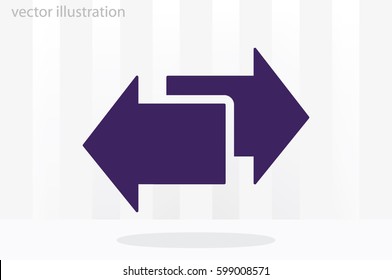 arrows icon vector illustration eps10.