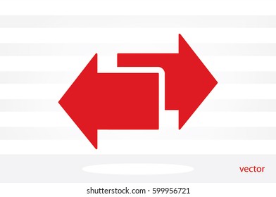 arrows icon vector illustration eps10.
