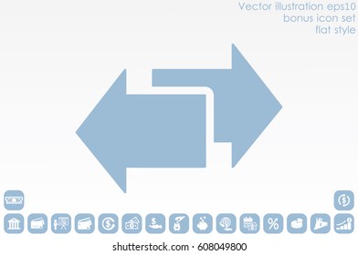 arrows icon vector illustration eps10.