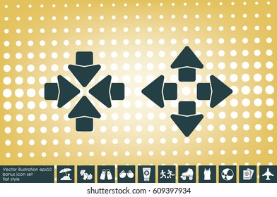 Arrows icon vector illustration eps10