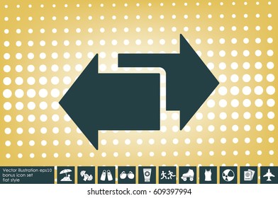 arrows icon vector illustration eps10.