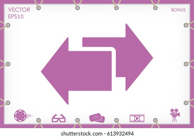 arrows icon vector illustration eps10.