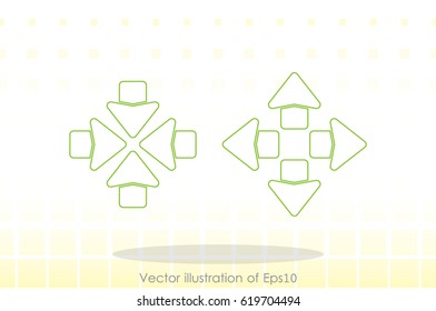 Arrows icon vector illustration eps10