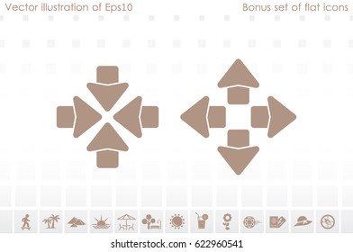 Arrows icon vector illustration eps10