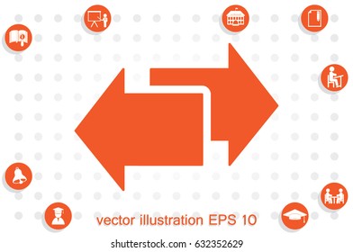 arrows icon vector illustration eps10.