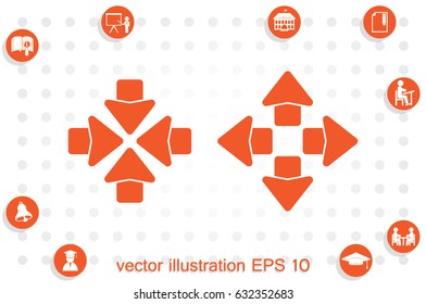 Arrows icon vector illustration eps10