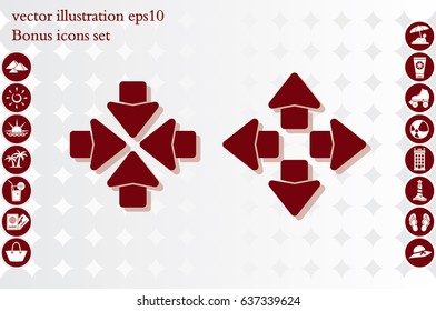 Arrows icon vector illustration eps10