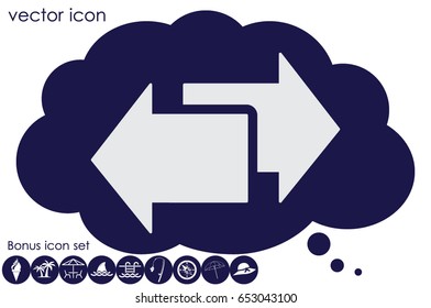 arrows icon vector illustration eps10.