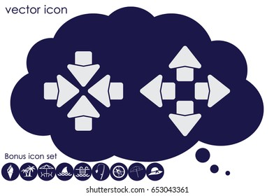 Arrows icon vector illustration eps10