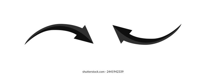 Arrows icon. Vector illustration on a white background.