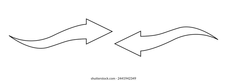 Arrows icon. Vector illustration on a white background.