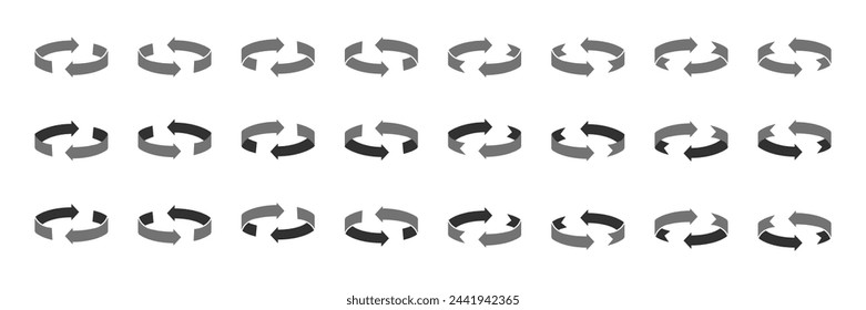 Arrows icon. Vector illustration on a white background.
