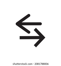 arrows icon vector illustration symbol