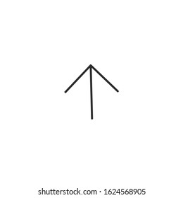 Arrows Icon vector sign isolated for graphic and web design. Arrow symbol template color editable on white background.