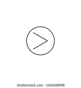 Arrows Icon vector sign isolated for graphic and web design. Arrow symbol template color editable on white background.