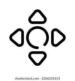 Ilustración de diseño de símbolos vectores de iconos de flechas