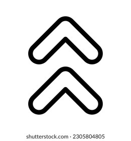 Up Arrows Icon Vector Symbol Design Illustration