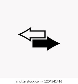 Arrows icon. Vector for web icon.