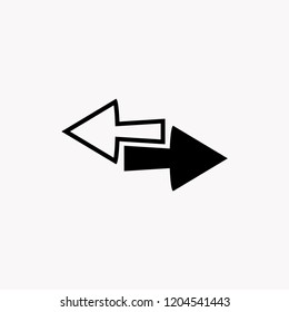 Arrows icon. Vector for web icon.