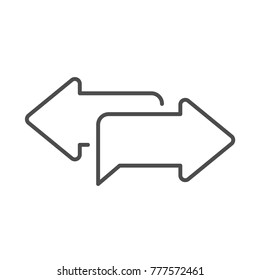 Arrows icon for web and mobile