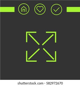 arrows icone  logo design. simple icons for web.