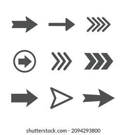 Arrows icons, big set. Arrows vector collection.