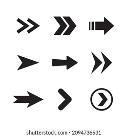 Arrows icons, big set. Arrows vector collection.