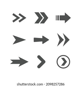 Arrows icons, big set. Arrows vector collection.