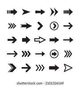 Arrows icons, big set. Arrows vector collection.