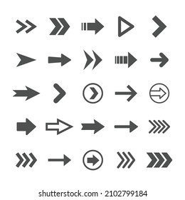 Arrows icons, big set. Arrows vector collection.