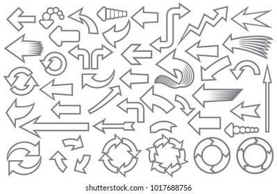 arrows icons collection (set)